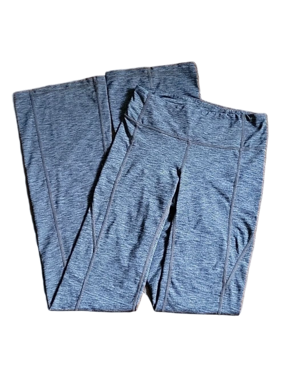 Athleta Petite Ladie's High Rise Elation Yoga Pants, Flare, Gray, Size ST